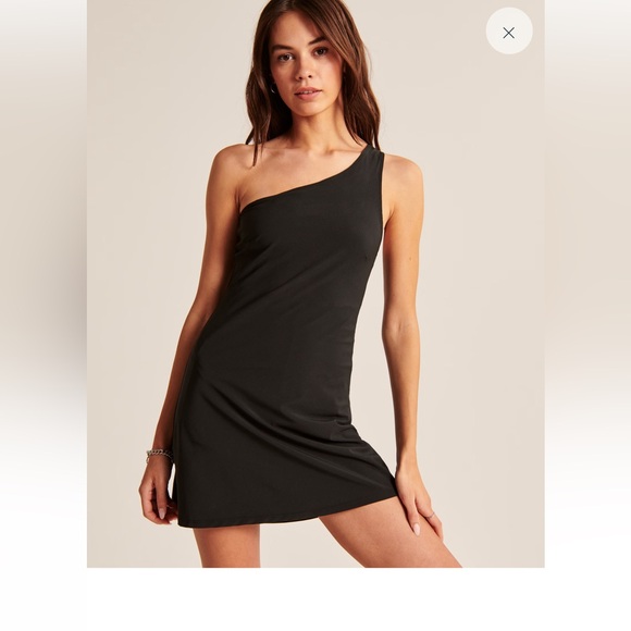 Abercrombie and fitch one shoulder traveler mini dress with shorts size small - Picture 3 of 9